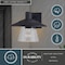 Vaxcel Westport Steel 1 Light LED Compatible Black Coastal Outdoor Wall Lantern Clear Glass T0752 - alternate 2